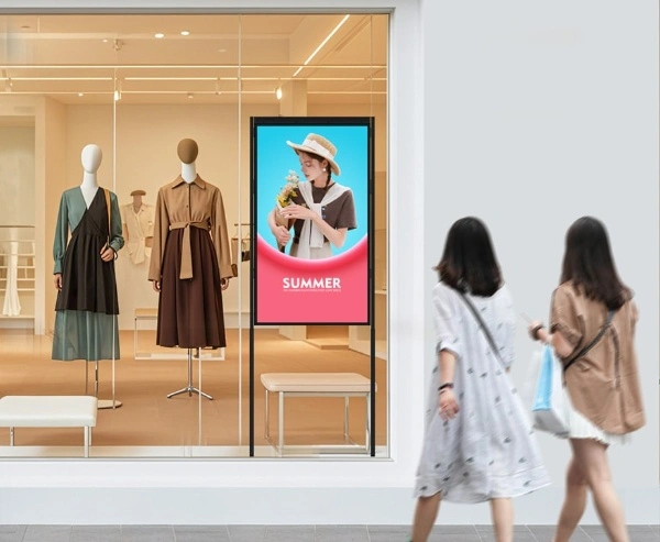 Floor-standing window display