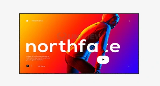 Indoor digital wall displays