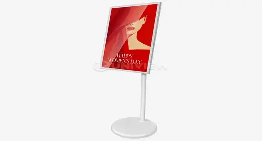Indoor rechargeable digital signage displays Indoor rechargeable digital signage displays