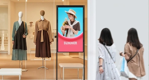 semioutdoor window facing display