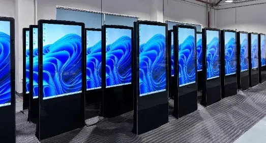 Full glass dual-sided digital signage