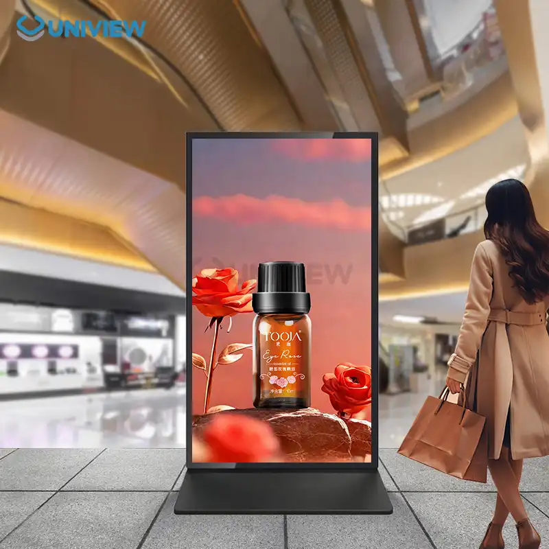 Full Glass Dual-Sided Digital Signage for Smart Advertising