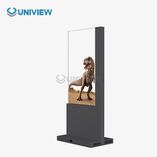 55 Inch Indoor OLED Display Transparent Digital Signage Half Glass