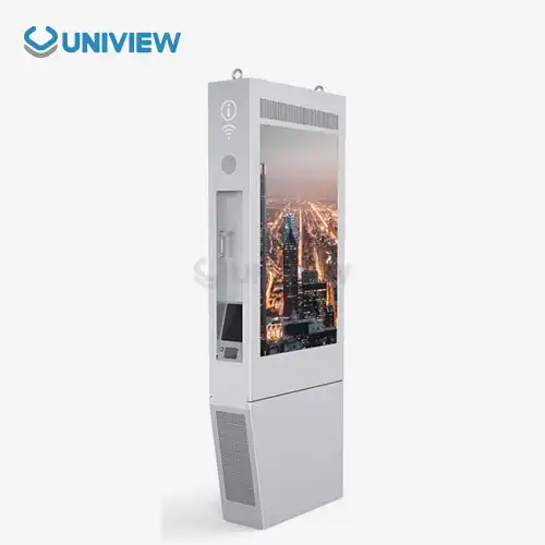 65 Inch Outdoor Floor Stand  Kiosk 