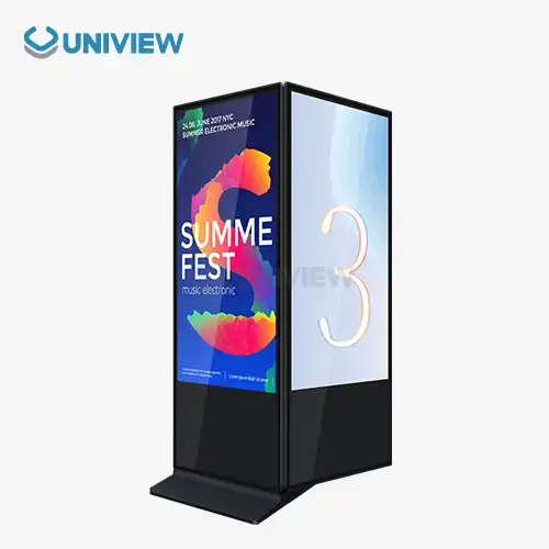 75 Inch Indoor Dual-Sided Floor Standing Digital Signage
