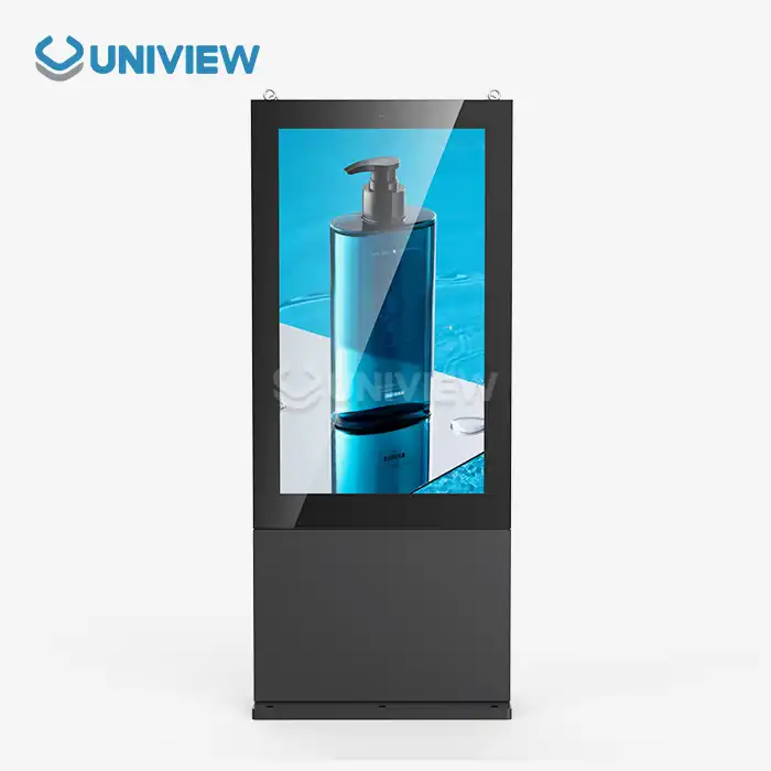 55 Inch Double Sided Outdoor Totem with AC Cooling