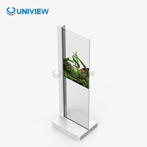 55 Inch OLED Indoor Display Transparent Digital Signage Full Glass